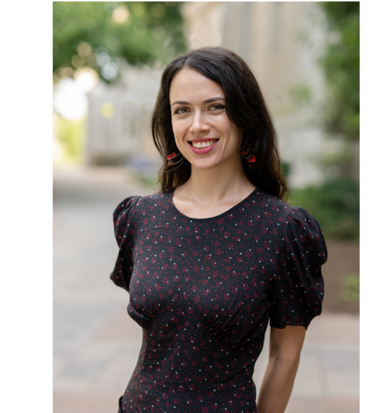 Photo of dark haired female professor